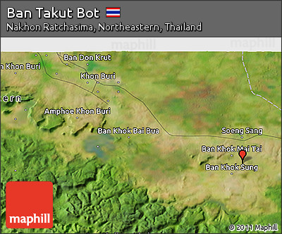 Satellite 3D Map of Ban Takut Bot