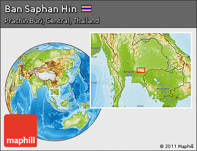Physical Location Map of Ban Saphan Hin