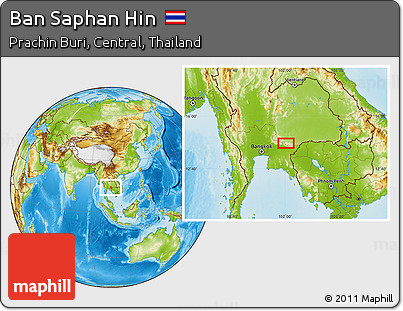 Physical Location Map of Ban Saphan Hin