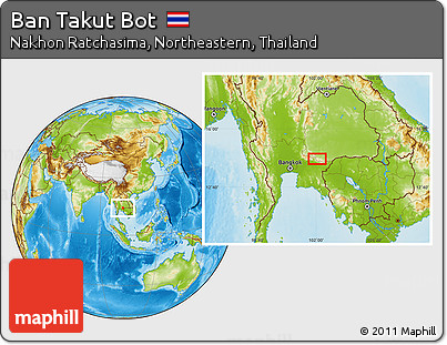 Physical Location Map of Ban Takut Bot