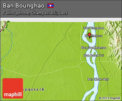 Physical 3D Map of Ban Bounghao