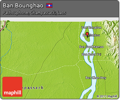 Physical 3D Map of Ban Bounghao