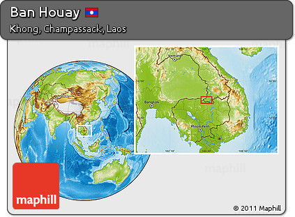Physical Location Map of Ban Houay