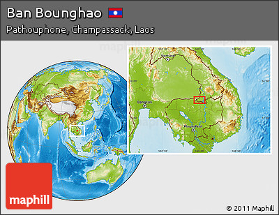 Physical Location Map of Ban Bounghao