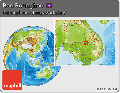 Physical Location Map of Ban Bounghao
