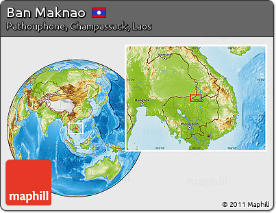Physical Location Map of Ban Maknao