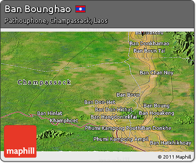 Satellite Panoramic Map of Ban Bounghao