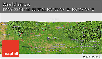 Satellite Panoramic Map of the Area around 14° 15' 49" N, 106° 19' 29" E