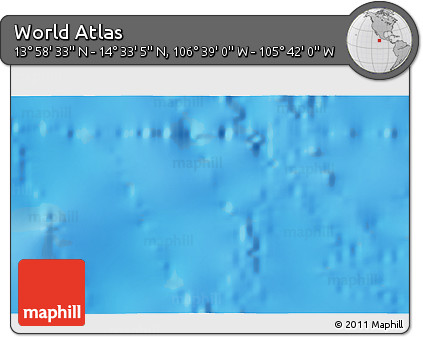 Physical 3D Map of the Area around 14° 15' 49" N, 106° 10' 30" W