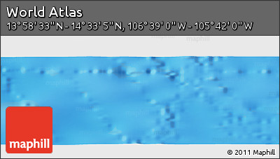 Physical Panoramic Map of the Area around 14° 15' 49" N, 106° 10' 30" W