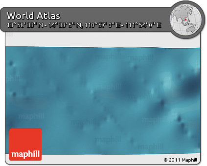 Satellite 3D Map of the Area around 14° 15' 49" N, 111° 25' 30" E