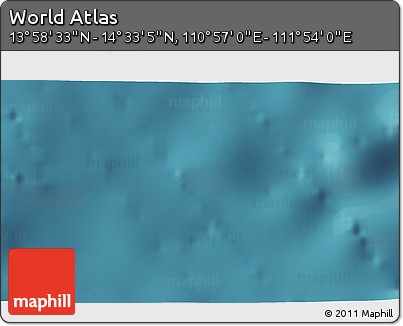 Satellite 3D Map of the Area around 14° 15' 49" N, 111° 25' 30" E