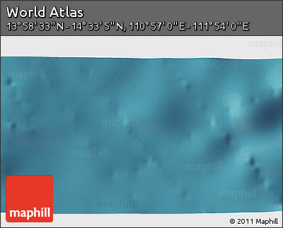 Satellite 3D Map of the Area around 14° 15' 49" N, 111° 25' 30" E