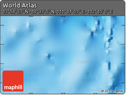 Physical Map of the Area around 14° 15' 49" N, 112° 16' 30" E