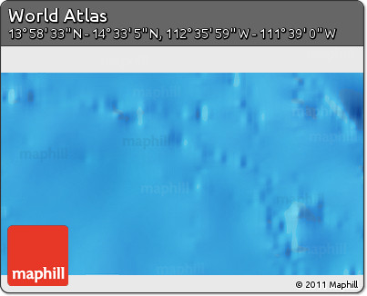 Physical 3D Map of the Area around 14° 15' 49" N, 112° 7' 30" W