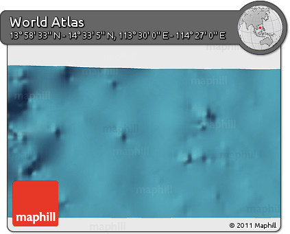 Satellite 3D Map of the Area around 14° 15' 49" N, 113° 58' 29" E