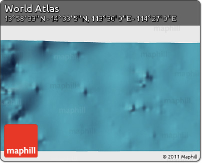Satellite 3D Map of the Area around 14° 15' 49" N, 113° 58' 29" E