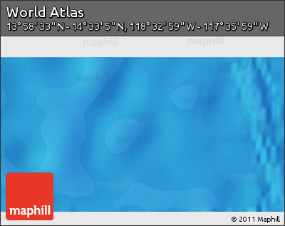 Political 3D Map of the Area around 14°&nbsp;15'&nbsp;49"&nbsp;N,&nbsp;118°&nbsp;4'&nbsp;29"&nbsp;W