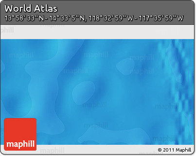 Political 3D Map of the Area around 14°&nbsp;15'&nbsp;49"&nbsp;N,&nbsp;118°&nbsp;4'&nbsp;29"&nbsp;W