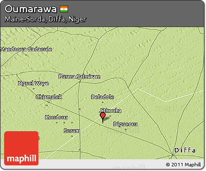Physical 3D Map of Oumarawa