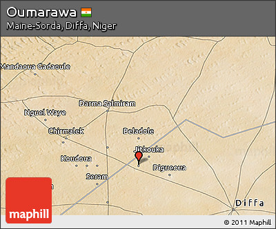 Satellite 3D Map of Oumarawa