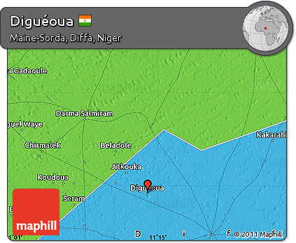 Political Map of Diguéoua