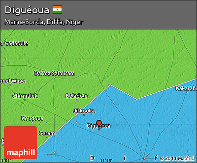 Political Map of Diguéoua