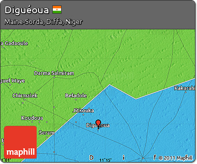 Political Map of Diguéoua