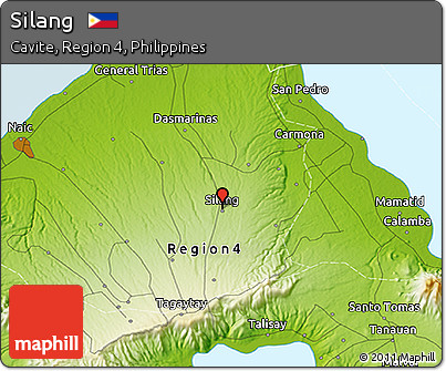Physical 3D Map of Silang
