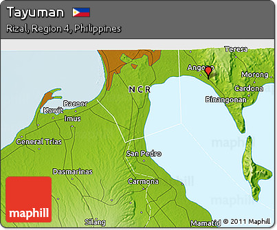 Physical 3D Map of Tayuman