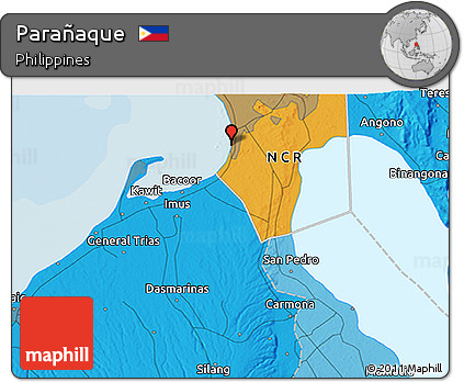 Political 3D Map of Parañaque