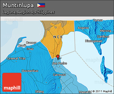 Political 3D Map of Muntinlupa