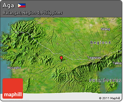 Satellite 3D Map of Aga