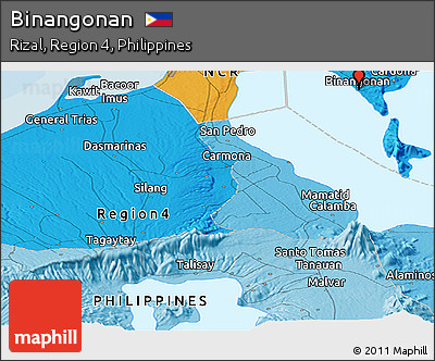 Free Political Panoramic Map of Binangonan