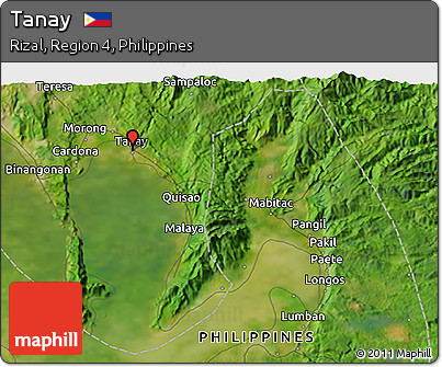 Satellite 3D Map of Tanay