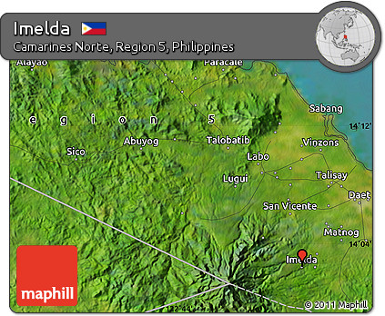 Satellite Map of Imelda