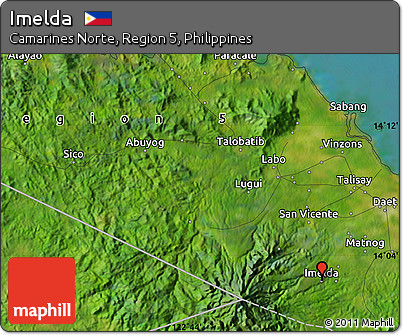 Satellite Map of Imelda