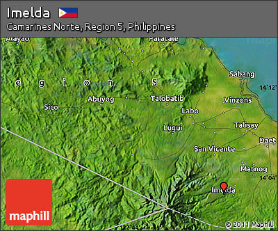 Satellite Map of Imelda