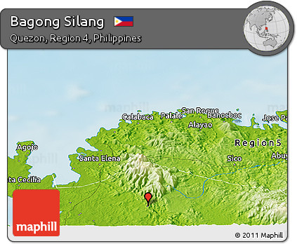 Physical Panoramic Map of Bagong Silang