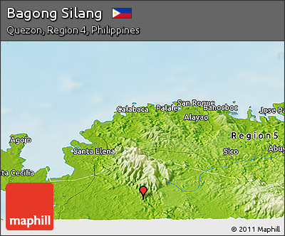 Physical Panoramic Map of Bagong Silang