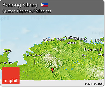 Physical Panoramic Map of Bagong Silang