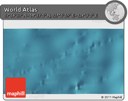 Satellite 3D Map of the Area around 14° 15' 49" N, 127° 34' 30" E