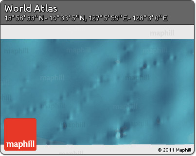 Satellite 3D Map of the Area around 14° 15' 49" N, 127° 34' 30" E
