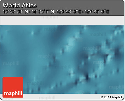 Satellite 3D Map of the Area around 14° 15' 49" N, 129° 16' 30" E