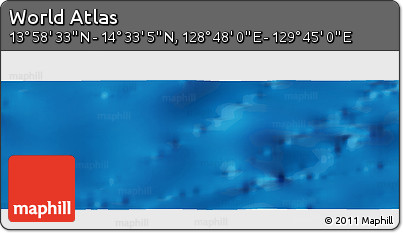 Physical Panoramic Map of the Area around 14° 15' 49" N, 129° 16' 30" E