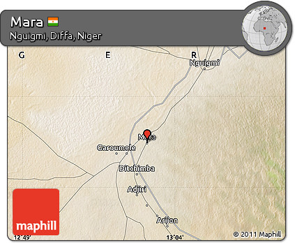 Satellite Map of Mara