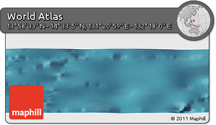 Satellite Panoramic Map of the Area around 14° 15' 49" N, 131° 49' 29" E