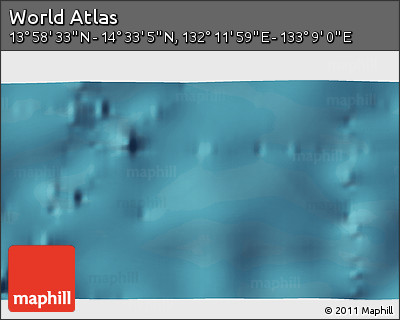Satellite 3D Map of the Area around 14° 15' 49" N, 132° 40' 30" E