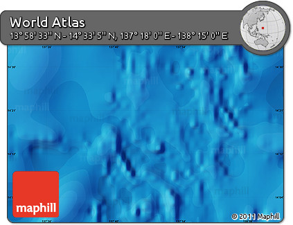 Political Map of the Area around 14° 15' 49" N, 137° 46' 30" E