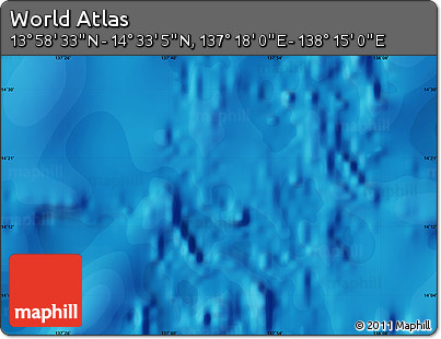 Political Map of the Area around 14° 15' 49" N, 137° 46' 30" E